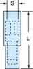3M Scotchlok Blue Butted Nylon Butted Quick-Disconnect Terminal MNG14-180DFIX-A - 1 in Length - 0.115 in Inside Diameter - 051128-58869 - R. S. Hughes Company, Inc.