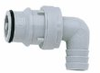 Quick-disconnect fittings, Straight-through Elbow hose barb inserts, PP, 1/2