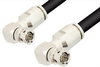75 Ohm BNC Male Right Angle to 75 Ohm BNC Male Right Angle Cable 36 Inch Length Using 75 Ohm RG11 Coax, RoHS - PE33428LF-36 - Pasternack