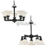 Five-Light Fluorescent Chandelier Fixture - 39062BLE-782 - bulbs.com