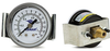 Fisnar 561193B Pressure Gauge Black 0 to 15 psi with 0.125 in NPT Panel Mount -- 561193B - Image