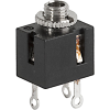 Socket, solder terminal, screened, 2-pole, Audio Plug/Sockets, 2.5 mm - 4831.2200 - SCHURTER Inc