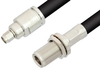 SMA Male to N Female Bulkhead Cable 60 Inch Length Using RG213 Coax, RoHS - PE34185LF-60 - Pasternack