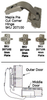 Mepla Pie Cut Corner Hinge -- 207100
