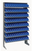 Bins & Systems - 4'' Shelf Bins (QSB Series) - Sloped Shelving Units - Single Sided Pick Racks - QPRS-100 - Image
