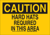 Brady B-401 Polystyrene Rectangle Yellow Personal Protection Equipment (PPE) Sign - 14 in Width x 10 in Height - TEXT: CAUTION - 124251 - 754473-80146 - R. S. Hughes Company, Inc.