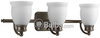 Three-Light Wall Bracket Light Fixture - P2995-74 - bulbs.com