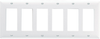 Decorator Openings, Six Gang, White -- SP266W - Image