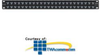 Siemon 48 Port Shielded Patch Panel -- Z6AS-PNL-U48K