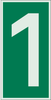 Brady Bradyglo B-324 Polyester Rectangle Green IMO Evaluation Number Sign - 3 in Width x 6 in Height - Glow in the Dark - 59299 - 754476-59299 - R. S. Hughes Company, Inc.