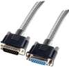 Metal Armored DB15 Cable, Male/Female, 5 ft -- DSA00014-5F - Image