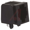 Modular Jack, Side Entry (Right Angle) PCB Mount, 4 Pos., RJ22, Cat 3, Black - 70042933 - Allied Electronics, Inc.