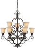 2540-09-64 Mid. Chandeliers-Glass Up - 365984 - Capital Lighting, Inc.