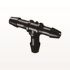 T Connector, Barbed, Black - HT631 - Qosina Corp.