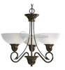 Three-Light Chandelier Fixture - P4580-20 - bulbs.com