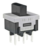 Miniature Power Rated Slides - CS22BNW03 - NKK Switches