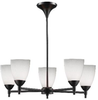 10155/5DR-WH Mid. Chandeliers-Glass Up - 638238 - Capital Lighting, Inc.