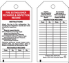 Fire Extinguisher Tags - 76222 - Brady Corporation