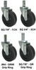 Stem Caster - Polyolefin Wheel - Model K3 - K3PB5X - Caster City, Inc.
