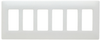 Screwless Decorator Wall Plate, Metal Subplate, Six Gang -- SW266W - Image