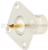 C Female (Jack) Connector Solder Cup Terminal 4 Hole Flange (Panel Mount), .718 inch Hole Spacing, Solder - FMCN1368 - Fairview Microwave Inc.
