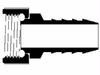 Special Piping Components:Hose Fittings Insert:FHT Swivel x Insert -- 500-005 FHT Swivel x Insert - Image