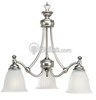 Three-Light Chandelier Fixture - P4114-81 - bulbs.com