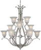 Large Chandeliers-Glass Shade - 58237 - Light Center (The)
