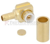 Right Angle MMBX Plug (Male) Snap-On Connector For RG316, RG174 Cable With Male (Plug) Center Contact, Crimp/Solder - FMCN1020 - Fairview Microwave Inc.