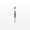 Single-Use Adson Tweezer Forceps, 1 x 2 Teeth, Satin Finish - 16028 - Qosina Corp.