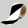 Reflective Stripes, Checks & Color Tape (B-957; Black and White; (black & white diagonal stripes)) - 754476-76310 - R. S. Hughes Company, Inc.