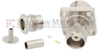TNC Female (Jack) Connector 4 Hole Flange (Panel Mount) For RG316, RG174, LMR-100 Cable IP67 Rated, Clamp/Solder - SC4256 - Fairview Microwave Inc.