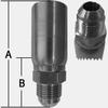 STAINLESS STEEL MALE O-RING BOSS & MALE JIC 37° -- SHFHY-04-04MJ