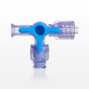 4-Way Stopcock, Female Luer Lock, Swabbable Luer-Activated Valve, Male Luer Lock -- 99779