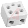 Terminal Block, Ceramic; 2; 65 A; 300 V; 18 to 16 AWG; Ceramic; Tubular Screw - 70077104 - Allied Electronics, Inc.