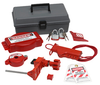 Valve Lockout Toolbox Kit With Brady Steel Padlocks & Tags -- 99324