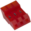 MTA-156 Connector, Receptacle, 3 Pos.,Closed End, IDC, 22 AWG, Red - 70042754 - Allied Electronics, Inc.