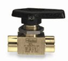 2F-MB4LPFA-BP - Parker two-way straight ball valve, brass, 1/8