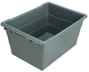 Akro-Mils 14.38 gal Gray Industrial Grade Polymer Industrial Grade Tub - 23 3/4 in Length - 17 1/4 in Width - 12 in Height - 34304 -- 34304