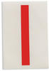 Brady Toughstripe B-514 Red Indoor Polyester Letter Label - 6 in Width - 8 in Height - 8 in Character Height - Printed Msg = I - 121741 - 754473-70960 - R. S. Hughes Company, Inc.