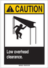 Brady Fiberglass Reinforced Polyester Rectangle White Machine & Equipment Sign - 7 in Width x 10 in Height - TEXT: CAUTION LOW OVERHEAD CLEARANCE - 45031 - 754476-45031 - R. S. Hughes Company, Inc.