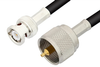 UHF Male to BNC Male Cable 72 Inch Length Using 93 Ohm RG62 Coax - PE34587LF-72 - Pasternack