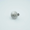 SHV-5 Coaxial Feedthrough, 1 Pin, Grounded Shield, Exposed Insulator, 1.18″ QF / KF Flange - A0345-1-QF - MPF Products, INC.