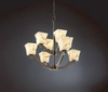 FAL-8978-40-DBRZ Mid. Chandeliers-Glass Up - 750646 - Capital Lighting, Inc.