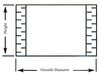 Replacement Acrylic Sleeve for 1 gal Reservoir -- A2692-37 - Image