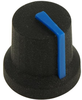 Soft Touch Knob, Rubber, Blk/blu, 16.2Mm; Shaft Type Multicomp Pro - 02AH4547 - Newark, An Avnet Company