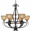 21222 Mid. Chandeliers-Glass Up - 454096 - Capital Lighting, Inc.