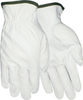 Red Steer 1760 White Medium Grain Goatskin Leather Driver's Gloves - Keystone Thumb - Uncoated - 046065-17602 - 046065-17602 - R. S. Hughes Company, Inc.
