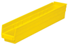 Akro-Mils 199 cu in Yellow Industrial Grade Polymer Shelf Storage Bin - 23 5/8 in Length - 4 1/8 in Width - 4 in Height - 1 Compartments - 30124 YELLOW - 30124 YELLOW - R. S. Hughes Company, Inc.