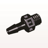 Threaded Connector, Barbed, Black - KS431 - Qosina Corp.